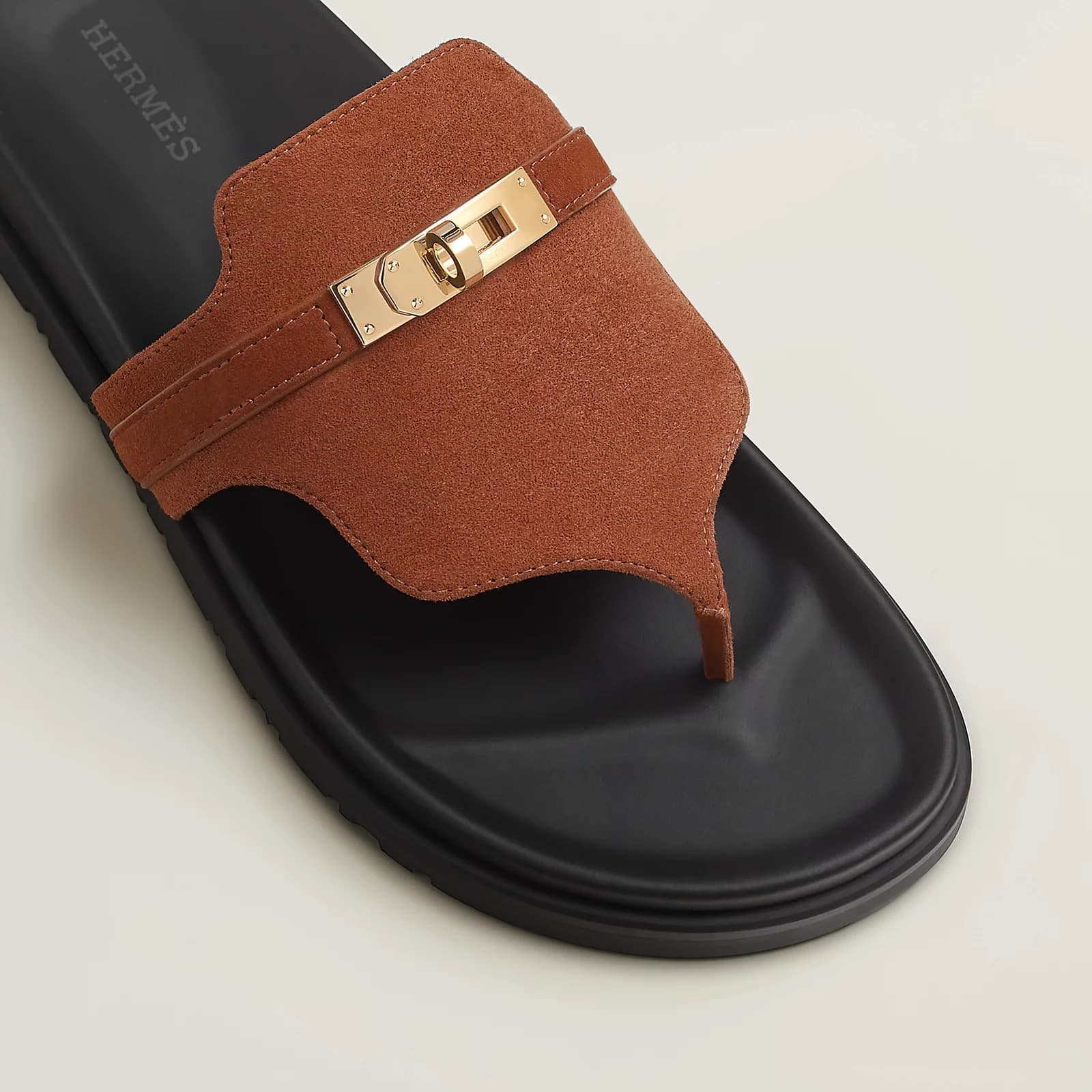 Hermes Sandale Empire Couleur Brun Amourette — vue 4