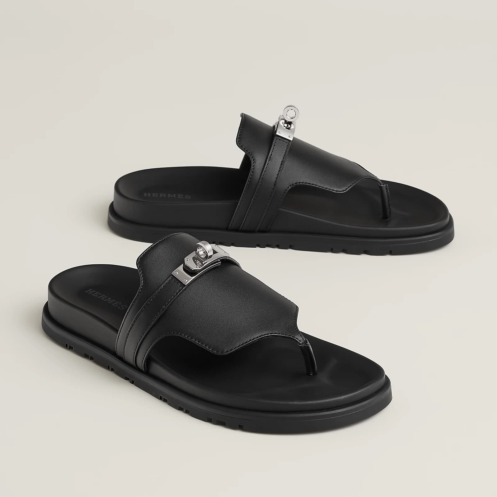 Hermes Sandale Empire Couleur Noir — vue 2