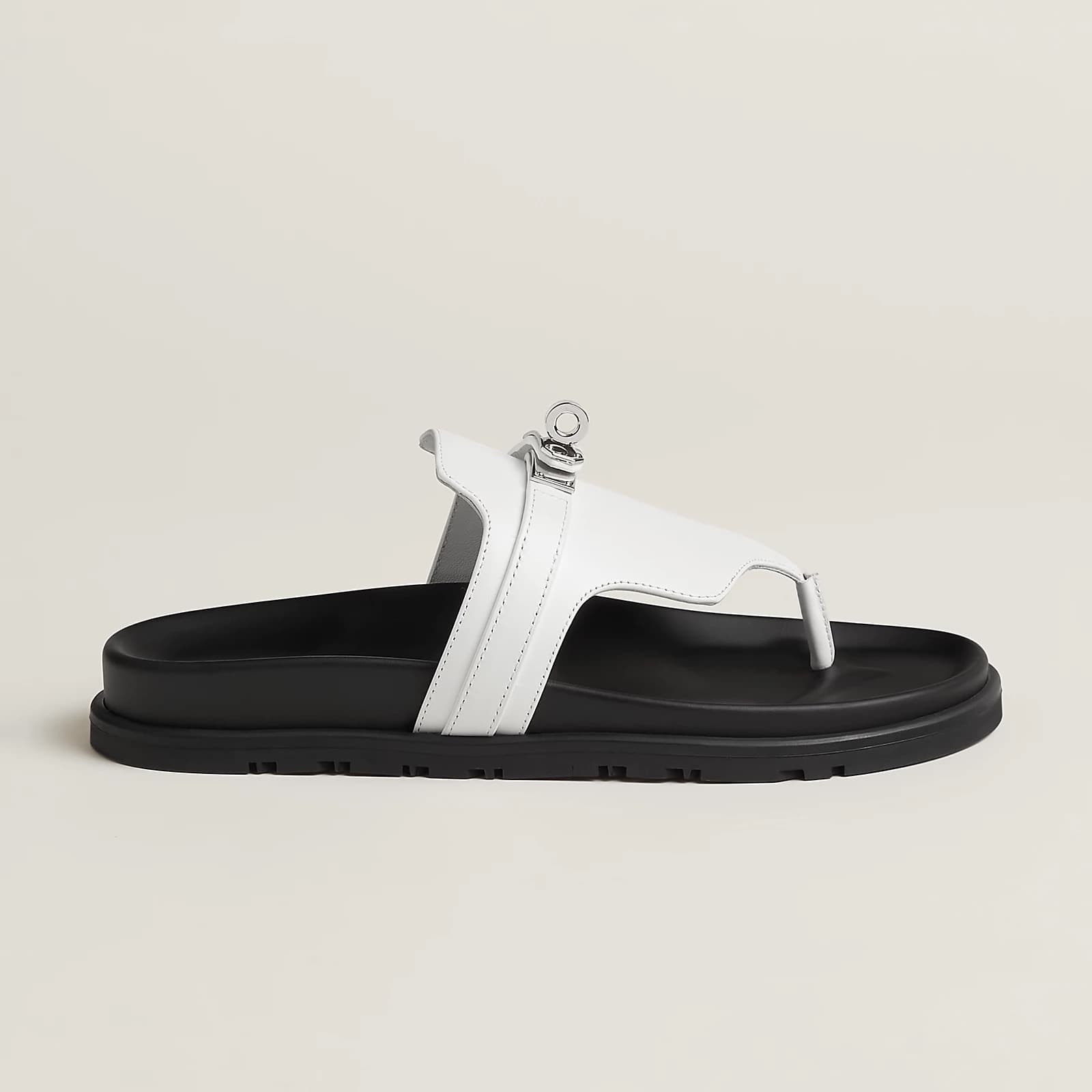 Hermes Sandale Empire Couleur Blanc