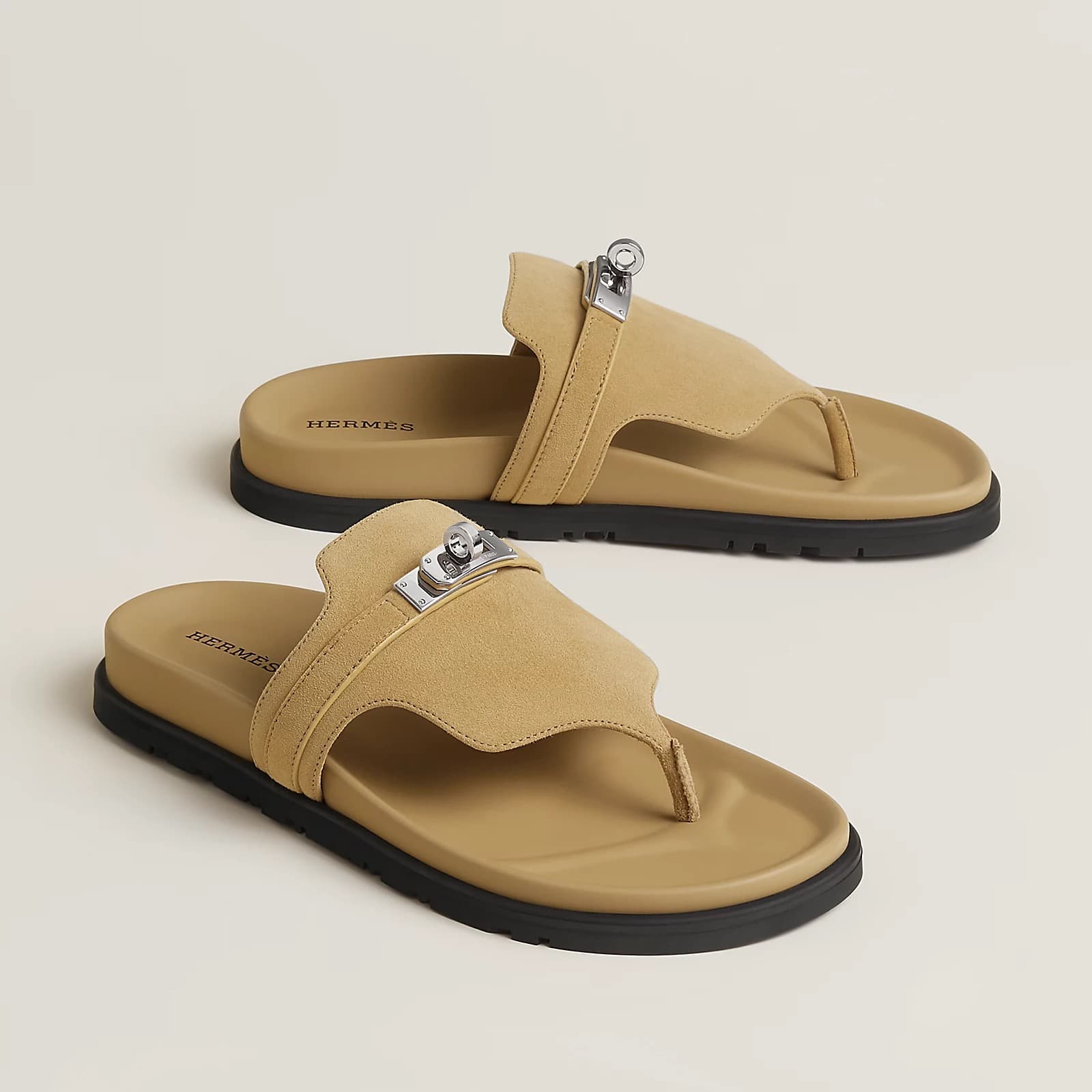 Hermes Sandale Empire Couleur Beige Albâtre — vue 4