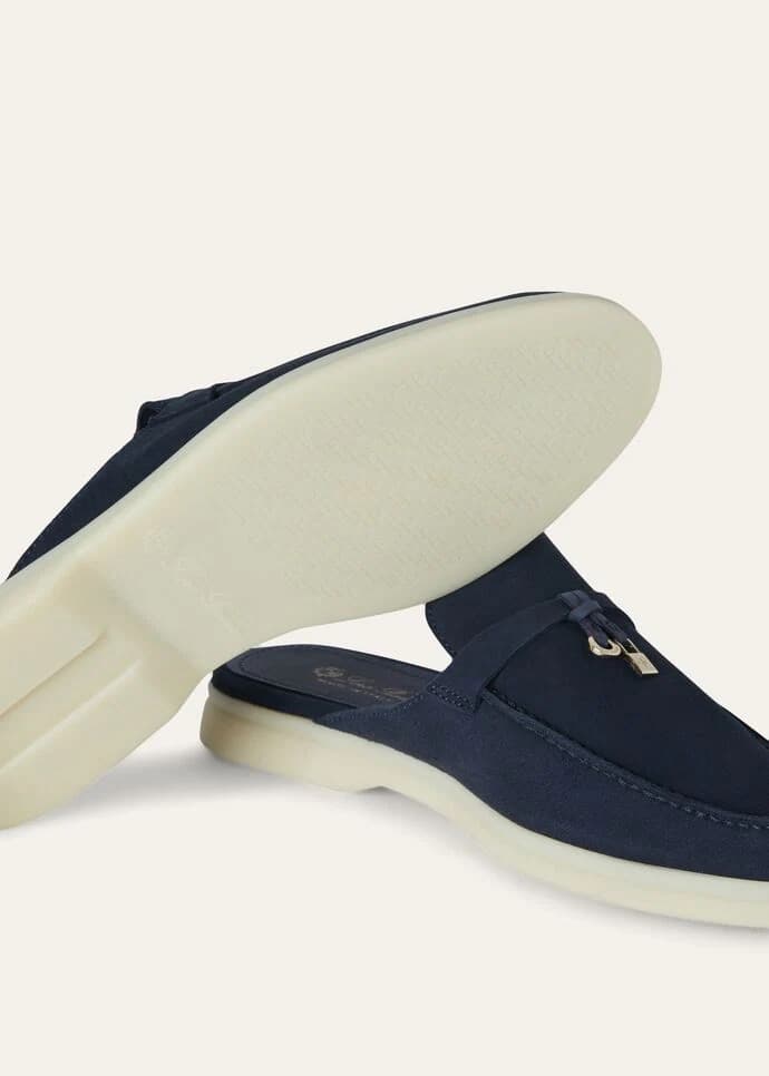 Loro Piana Mule Charms Walk Couleur Argo Blue Melange — vue 2