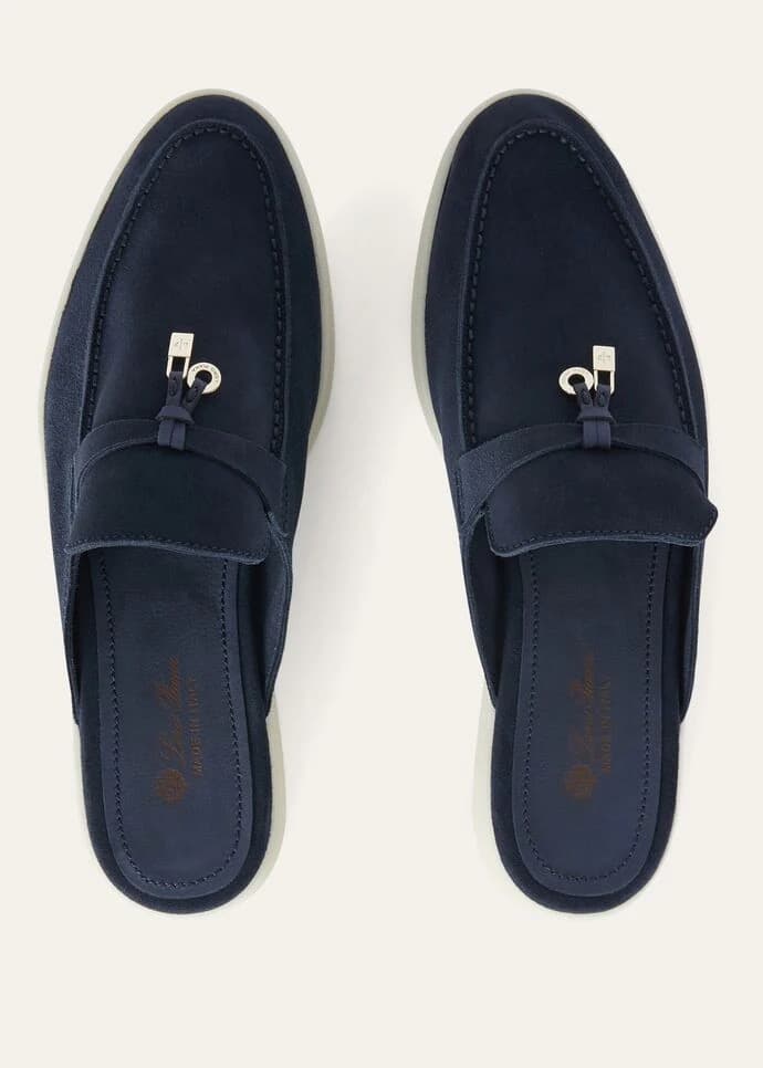 Loro Piana Mule Charms Walk Couleur Argo Blue Melange — vue 5