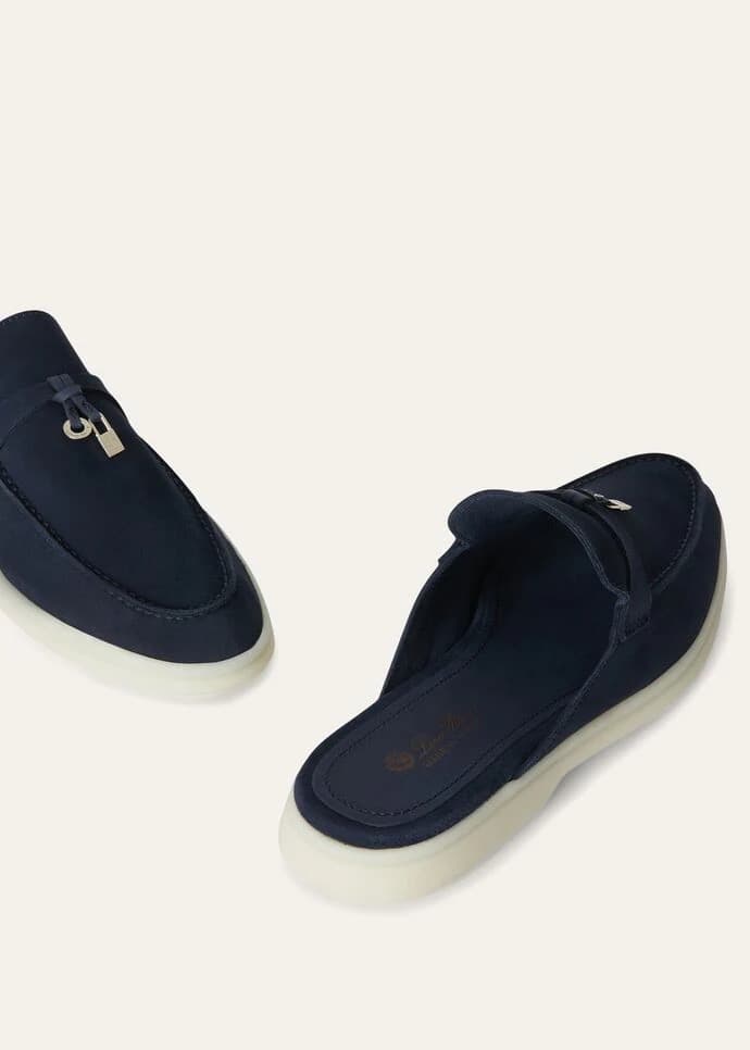 Loro Piana Mule Charms Walk Couleur Argo Blue Melange — vue 6