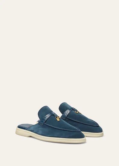 Loro Piana Mule Charms Walk Couleur Cœur d'océan — vue 2