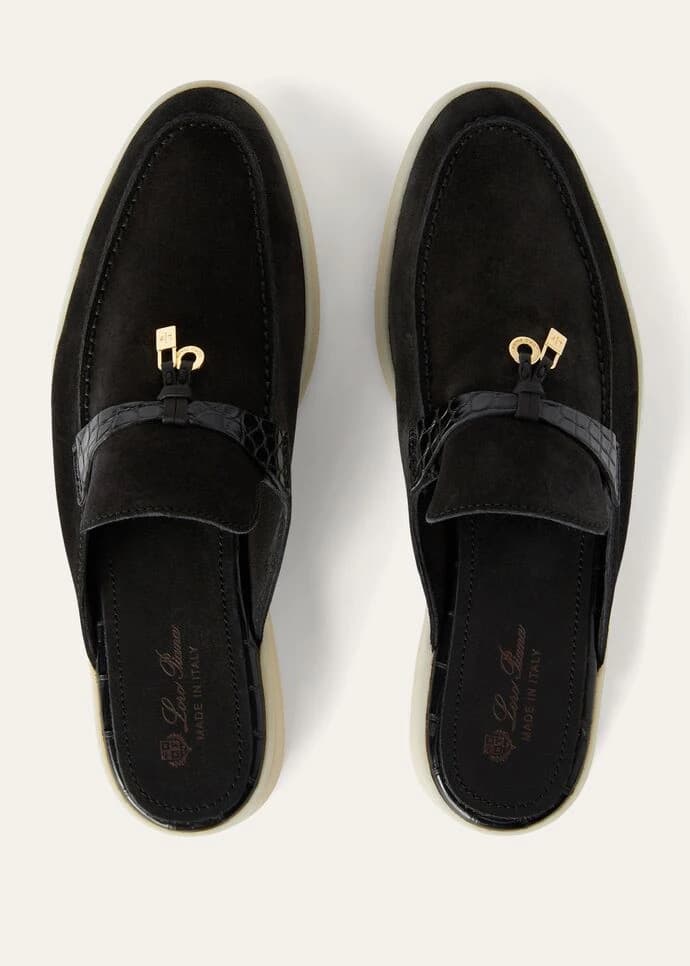 Loro Piana Mule Charms Walk Couleur Noir — vue 5