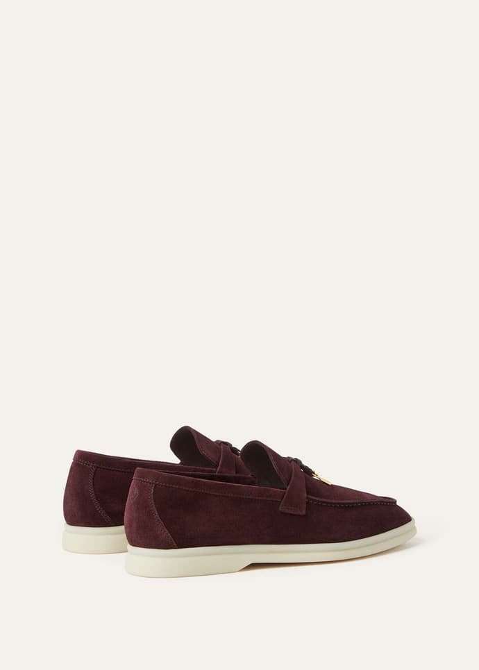 Loro Piana Mocassin Couleur Rôti foncé — vue 3