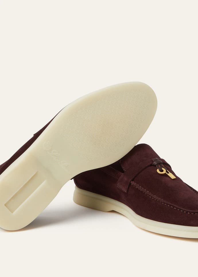 Loro Piana Mocassin Couleur Rôti foncé — vue 4