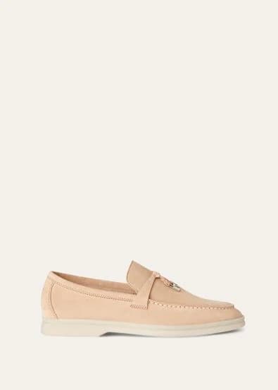 Loro Piana Mocassin Couleur Sable Rose
