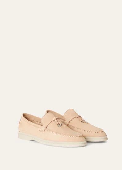 Loro Piana Mocassin Couleur Sable Rose — vue 2