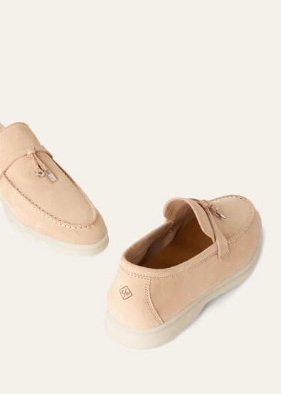 Loro Piana Mocassin Couleur Sable Rose — vue 6