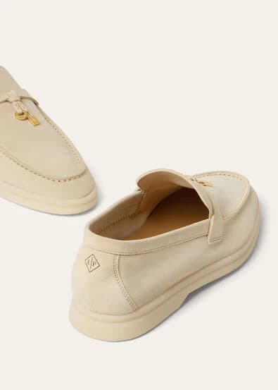 Loro Piana Mocassin Couleur Bébé Cachemire — vue 6