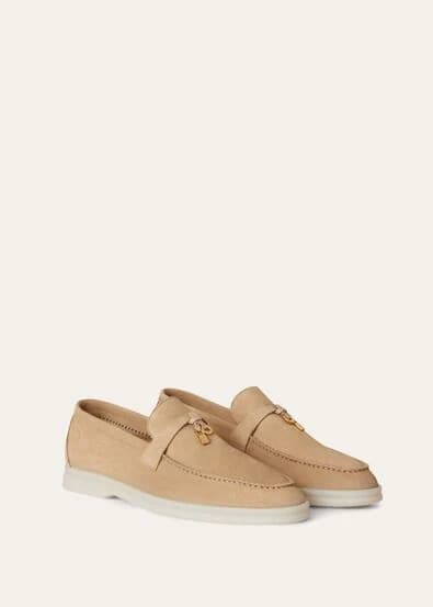 Loro Piana Mocassin Couleur Grès — vue 2