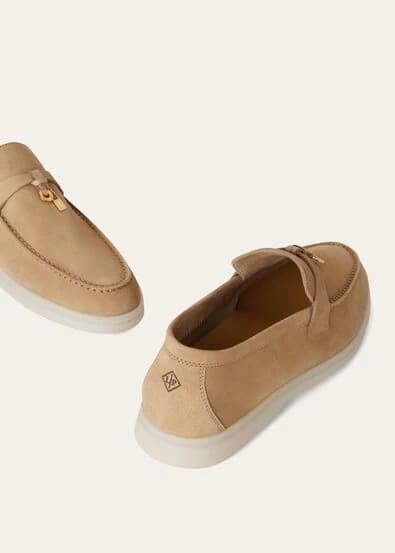 Loro Piana Mocassin Couleur Grès — vue 6