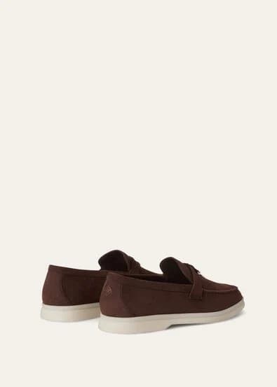 Loro Piana Mocassin Couleur Chocolat — vue 3