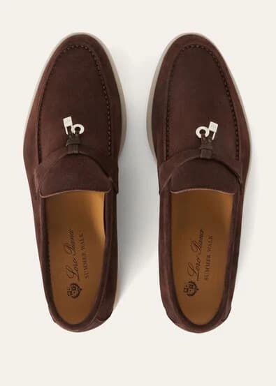 Loro Piana Mocassin Couleur Chocolat — vue 5