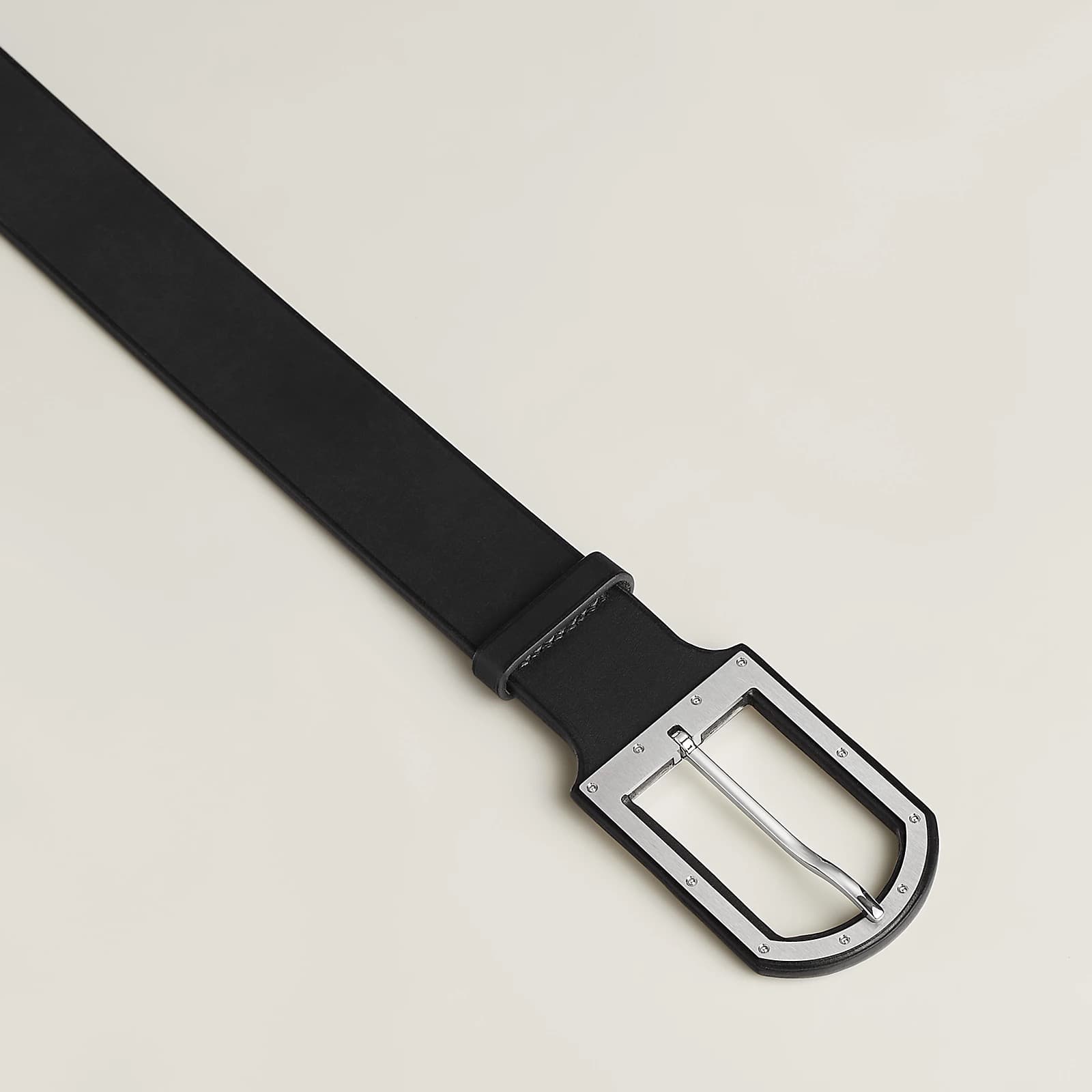 Hermes Ceinture Capitaine 32 Couleur Noir — vue 2