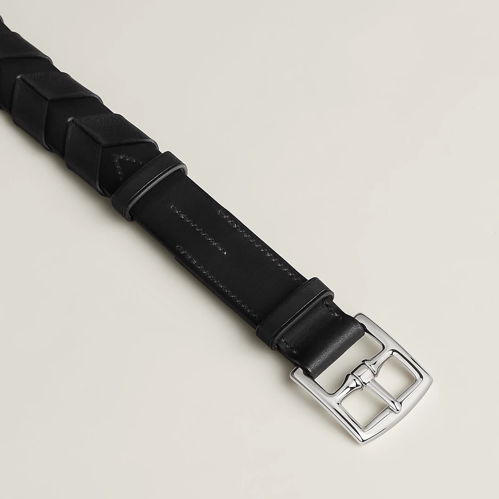 Hermes Ceinture Etrivière Brédie 26 Couleur Noir — vue 2