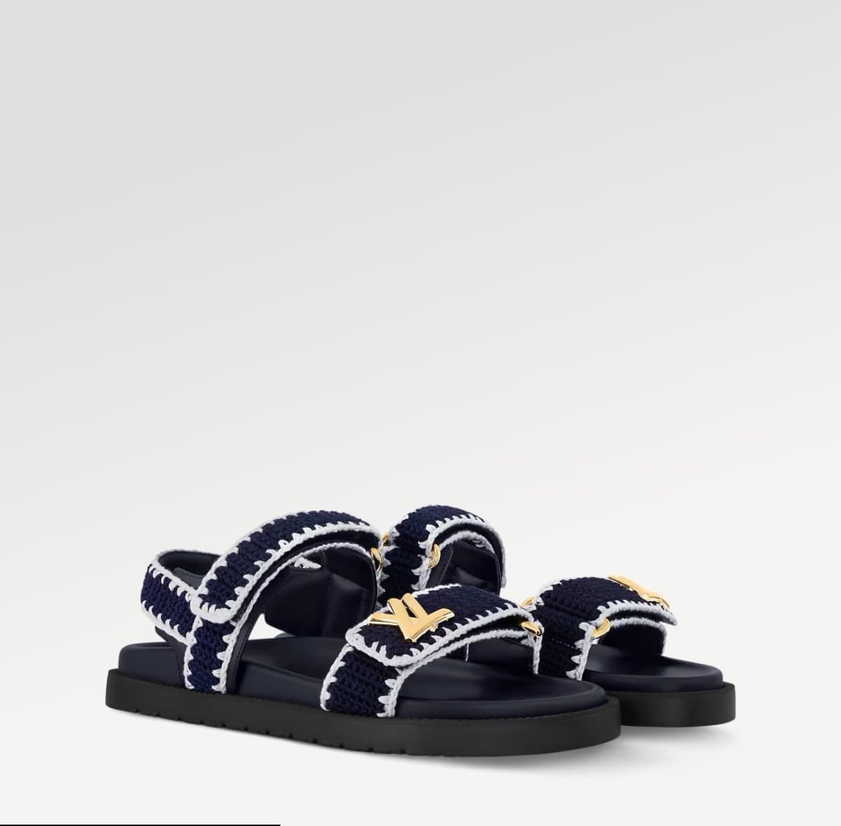 Louis Vuitton Sandale confort Sunset Couleur Bleu / Blanc