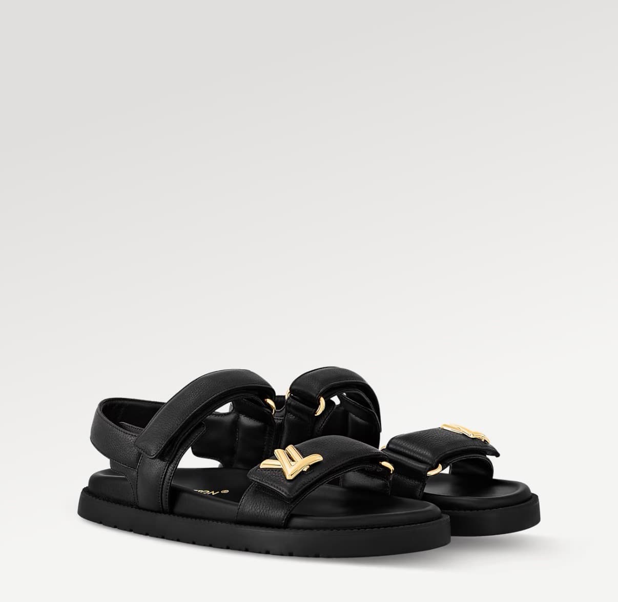 Louis Vuitton Sandale plate confort Sunset Couleur Noir