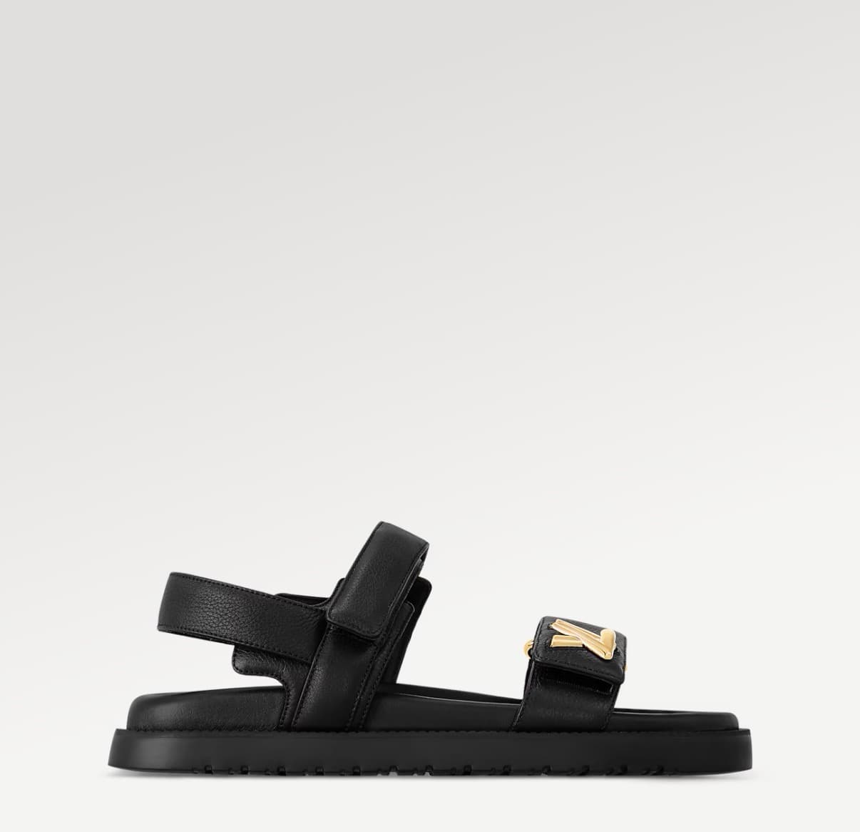 Louis Vuitton Sandale plate confort Sunset Couleur Noir — vue 2