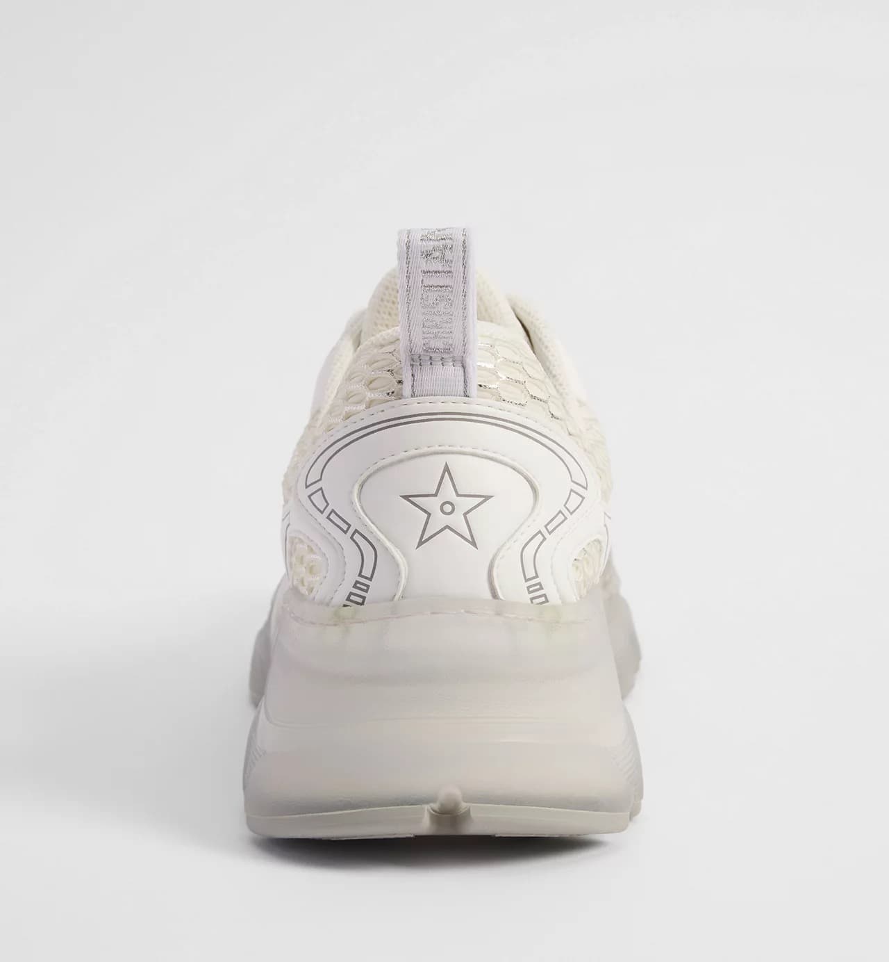 Dior Sneaker Vibe Tissu technique Dior Oblique gris et gomme transparente — vue 4