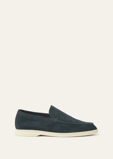 Loro Piana Mocassin Couleur Petrol Green