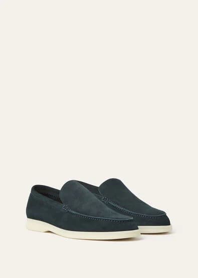 Loro Piana Mocassin Couleur Petrol Green — vue 2