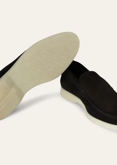 Loro Piana Mocassin Couleur Black — vue 4