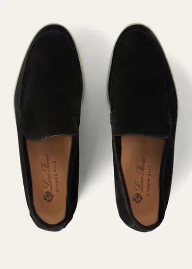 Loro Piana Mocassin Couleur Black — vue 5