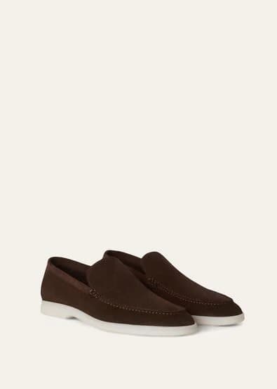 Loro Piana Mocassin Couleur Chocolat — vue 2