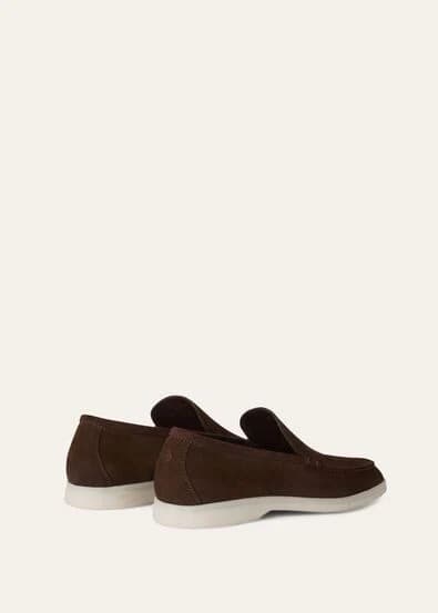Loro Piana Mocassin Couleur Chocolat — vue 3