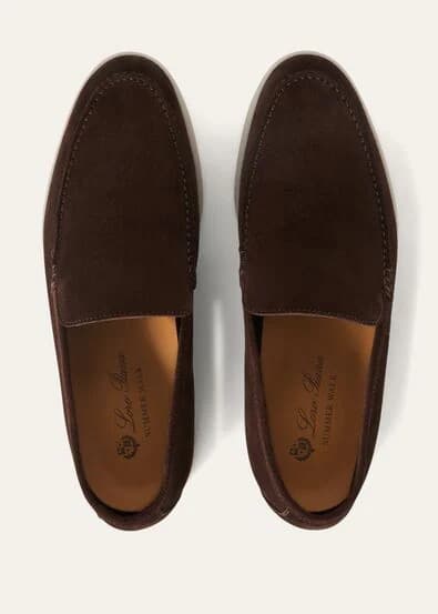 Loro Piana Mocassin Couleur Chocolat — vue 5