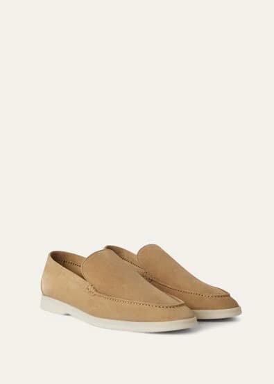 Loro Piana Mocassin Couleur Light Wood Smoke — vue 2