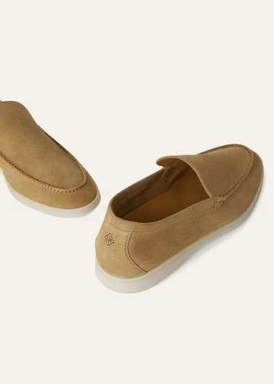 Loro Piana Mocassin Couleur Light Wood Smoke — vue 6