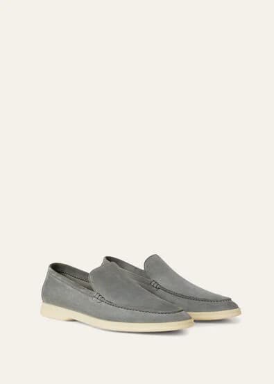 Loro Piana Mocassin Couleur Gull Gray — vue 2