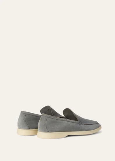 Loro Piana Mocassin Couleur Gull Gray — vue 3