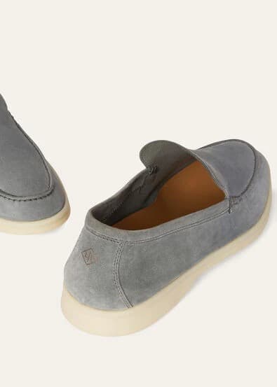 Loro Piana Mocassin Couleur Gull Gray — vue 6