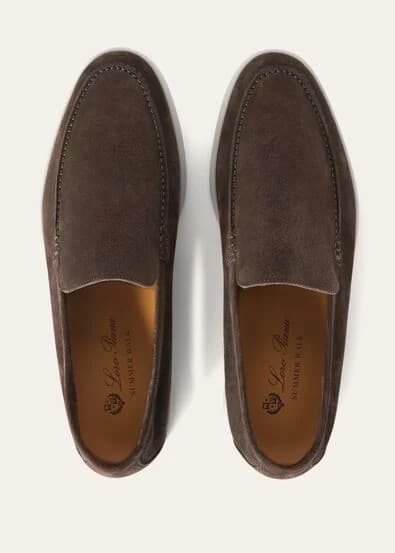 Loro Piana Mocassin Couleur Warm Gray — vue 2