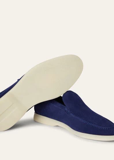 Loro Piana Mocassin Couleur Indaco — vue 4