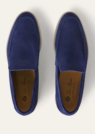 Loro Piana Mocassin Couleur Indaco — vue 5