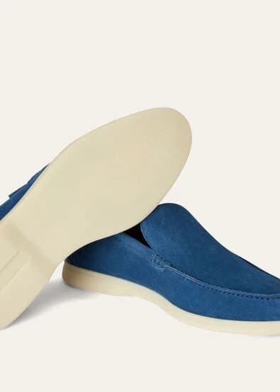 Loro Piana Mocassin Couleur Cobalt Ink — vue 4