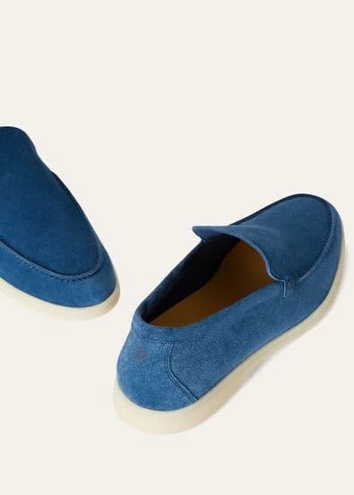 Loro Piana Mocassin Couleur Cobalt Ink — vue 6