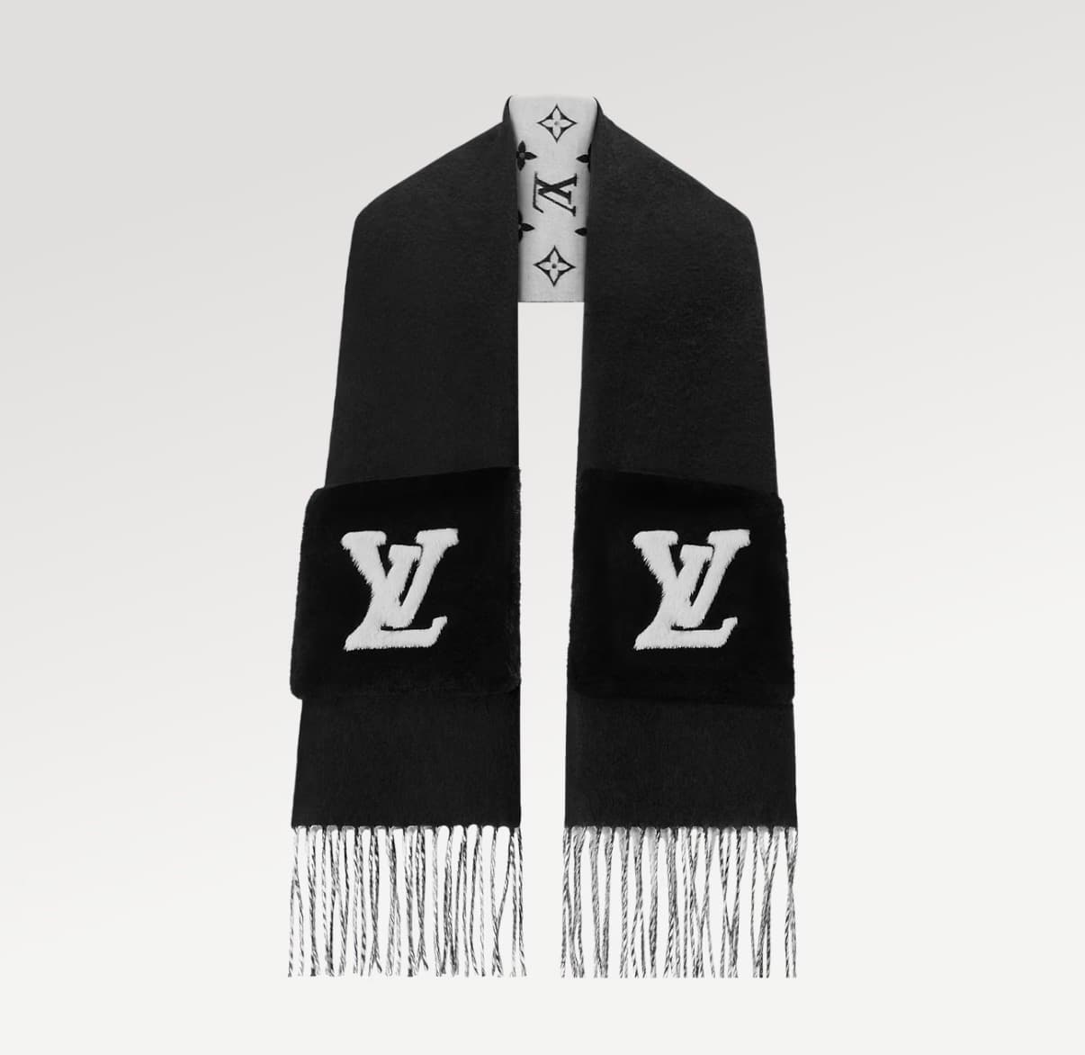 Louis Vuitton Écharpe Blizzard Couleur Noir — vue 2