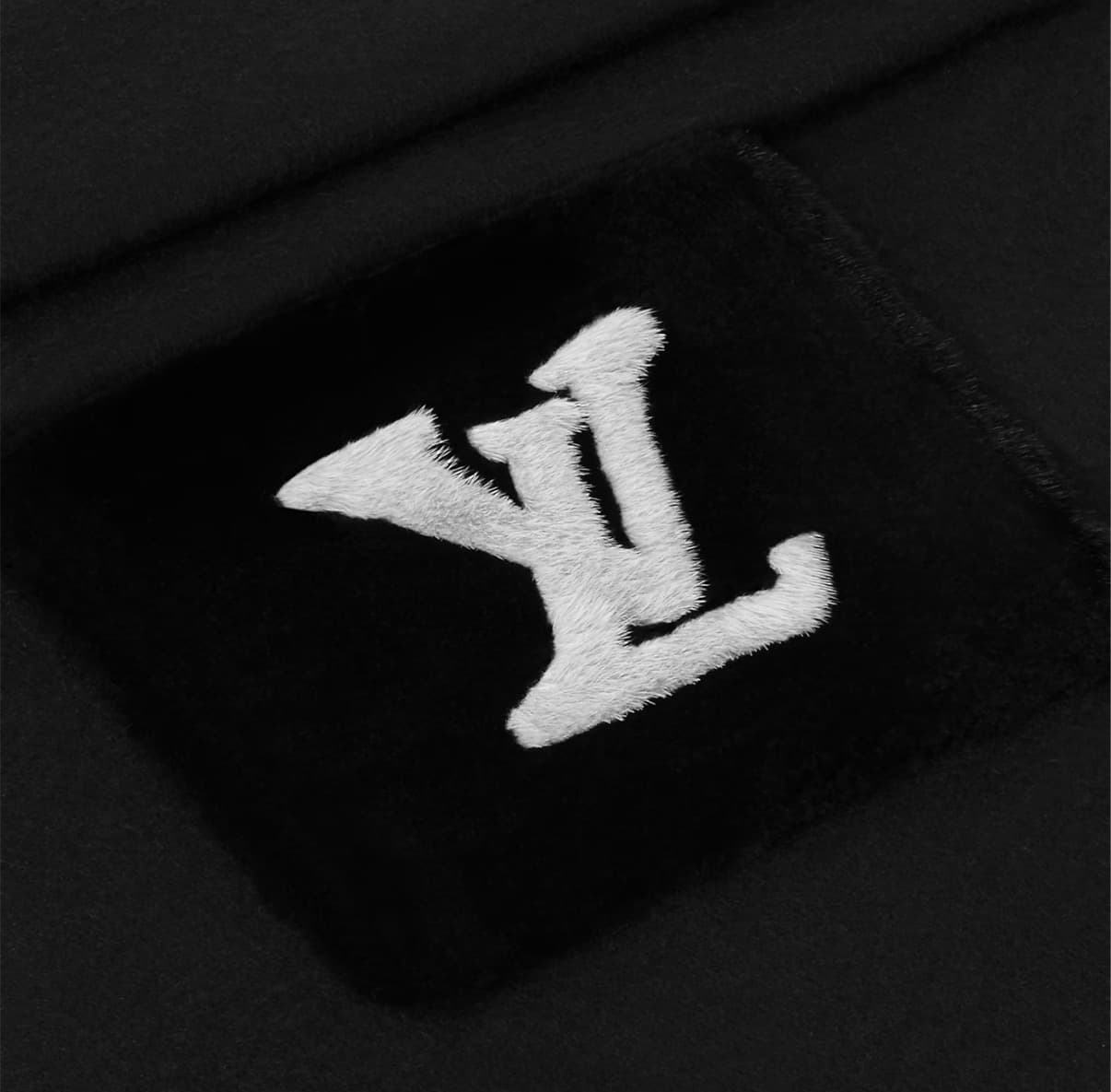 Louis Vuitton Écharpe Blizzard Couleur Noir — vue 3