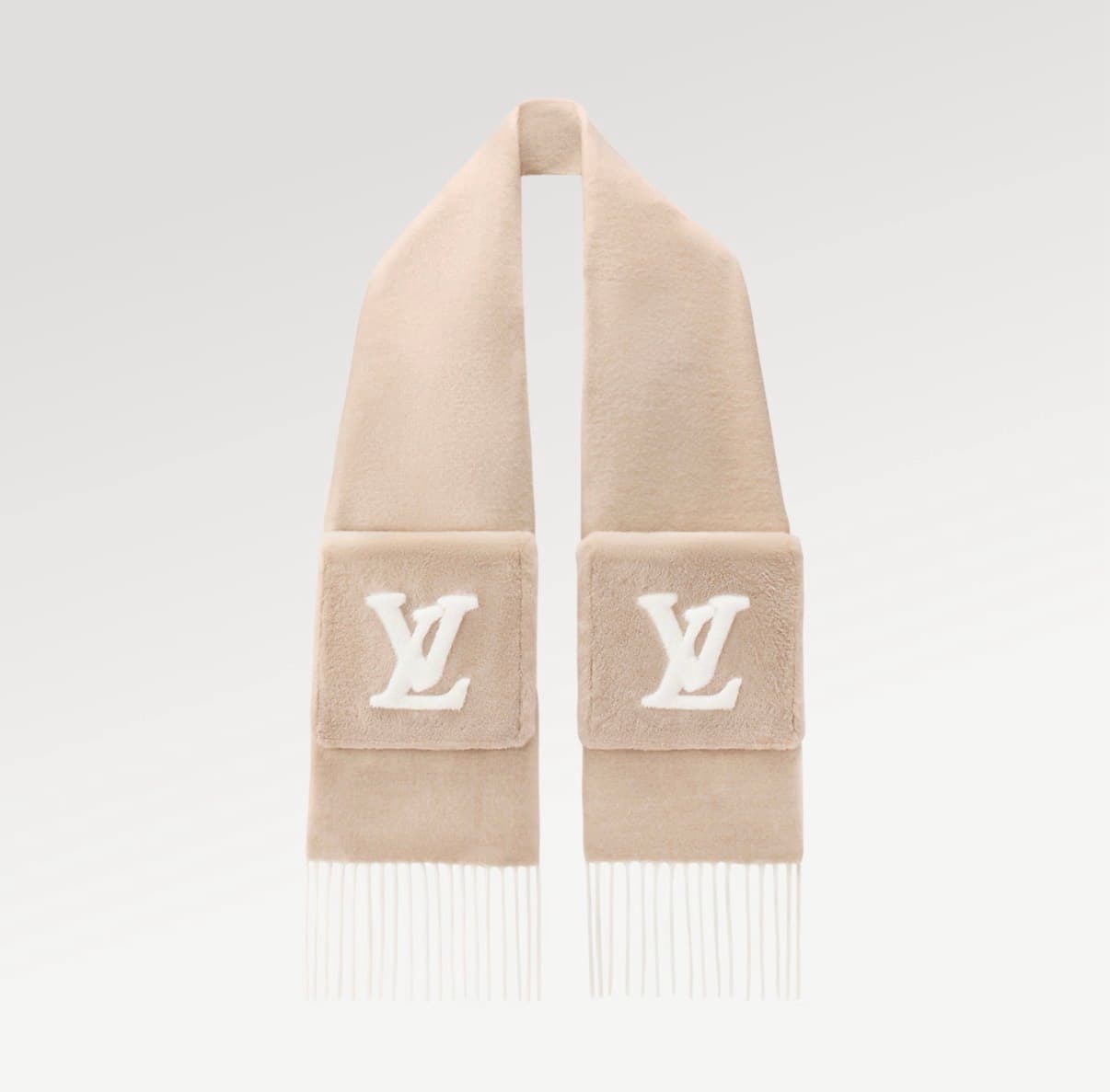 Louis Vuitton Écharpe Blizzard Couleur Beige — vue 2