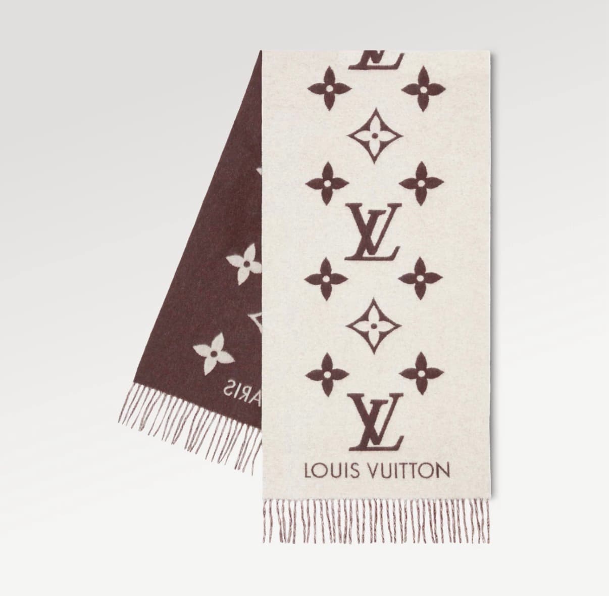 Louis Vuitton Écharpe Reykjavik Couleur Marron Beige