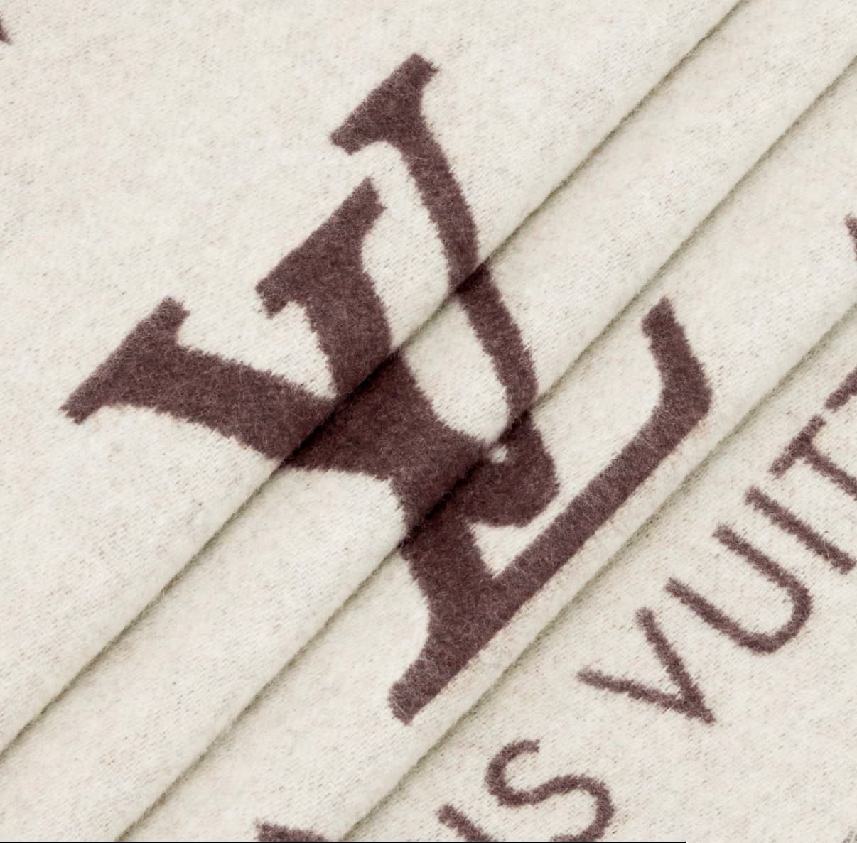 Louis Vuitton Écharpe Reykjavik Couleur Marron Beige — vue 3