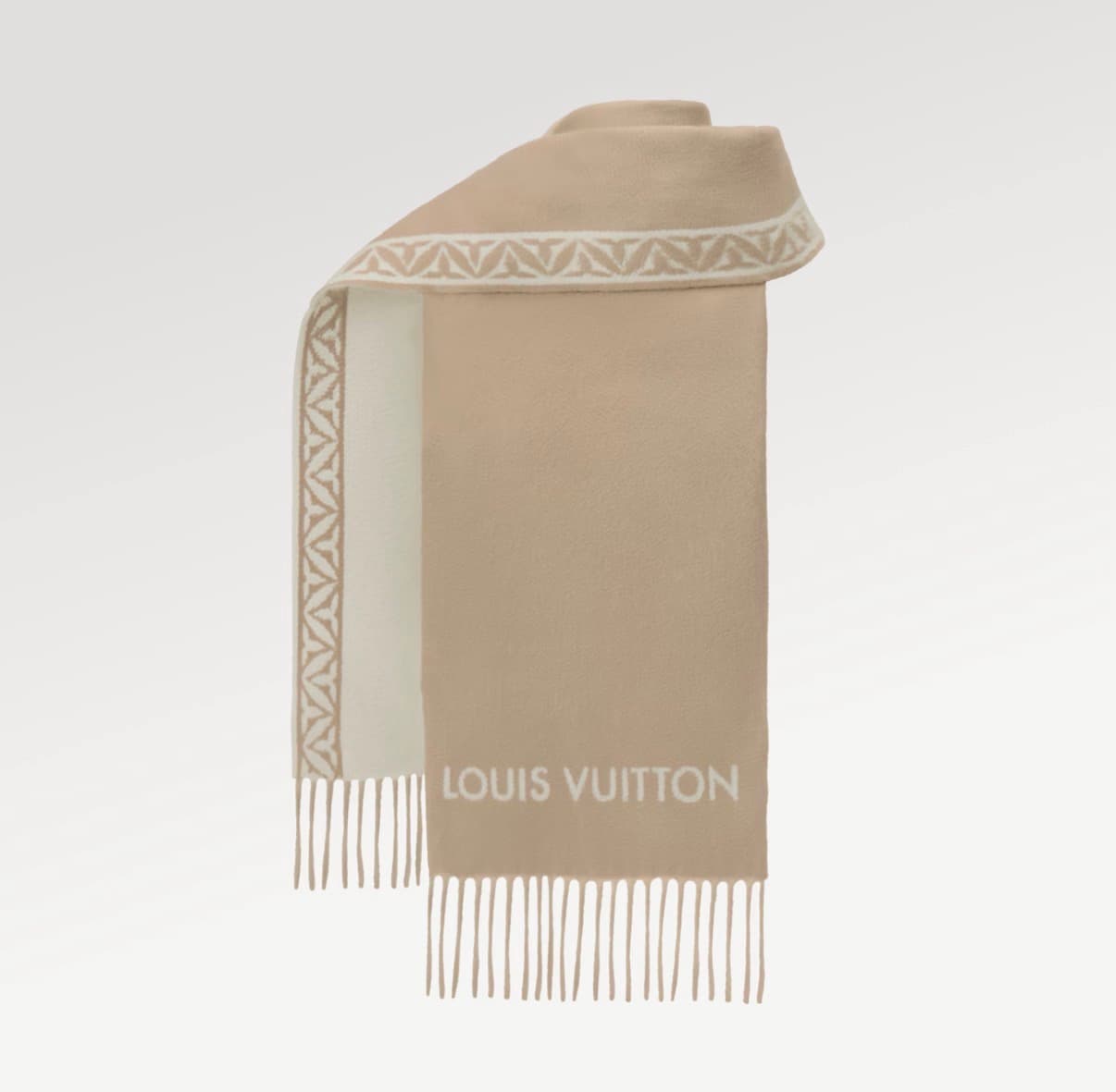 Louis Vuitton Écharpe Crown Couleur Beige — vue 2