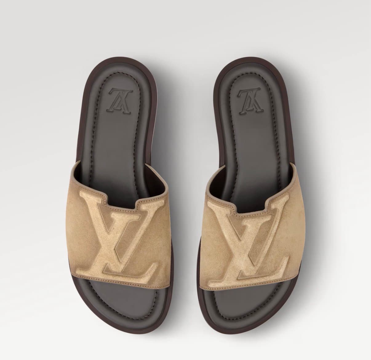 Louis Vuitton Mule Portorino Couleur Beige — vue 3