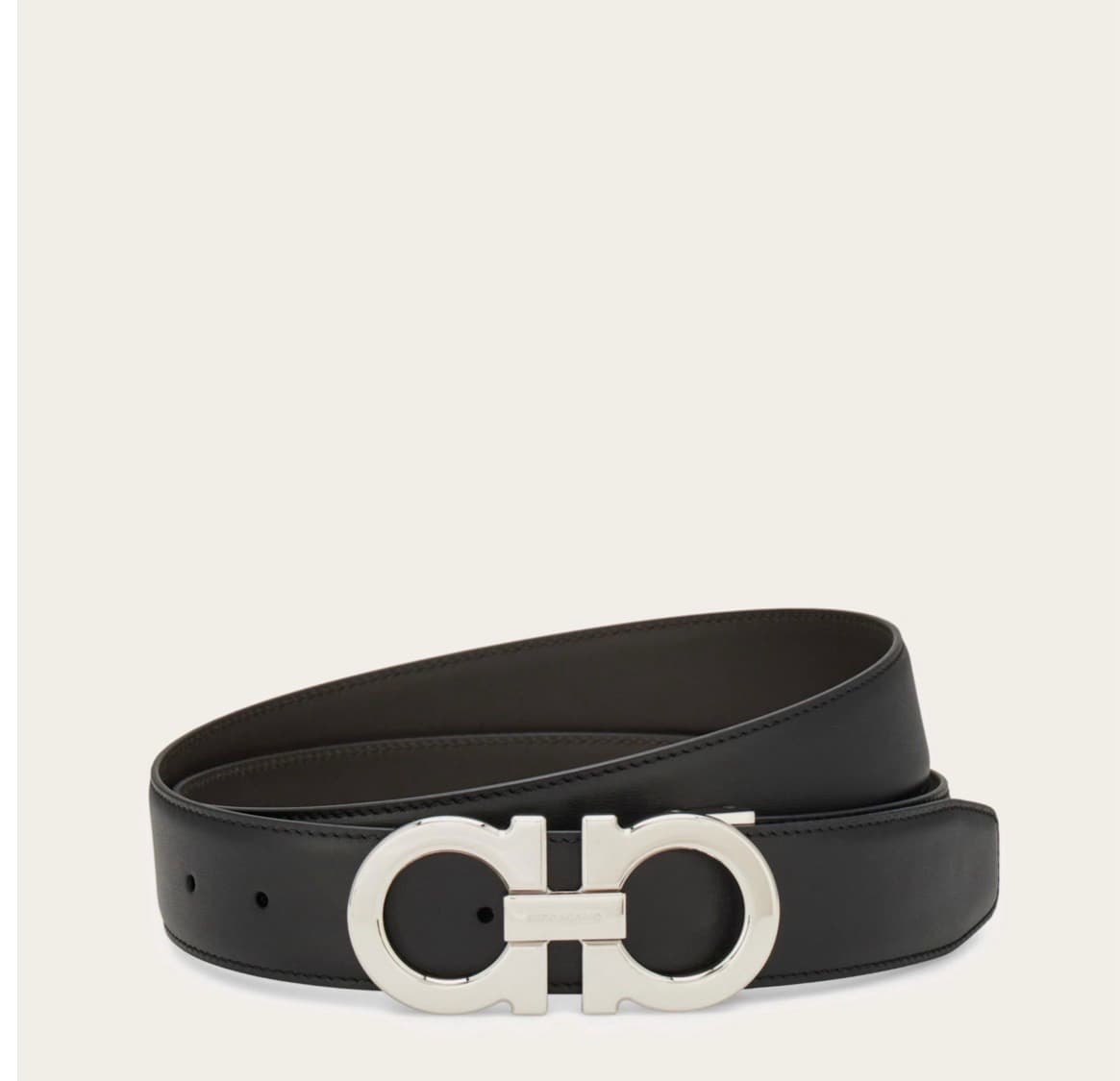Ferragamo Ceinture Couleur Noir/ Marron
